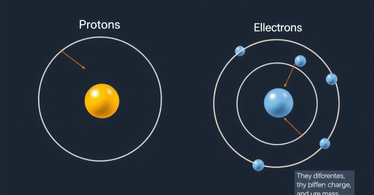 Differences Between Protons and Electrons